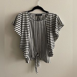 BCBGMAXAZRIA Tie Front Blouse
